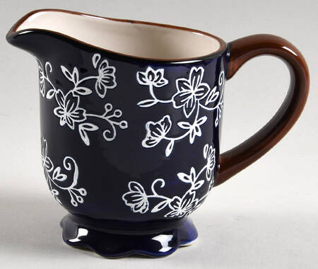Floral Lace-Blue Creamer