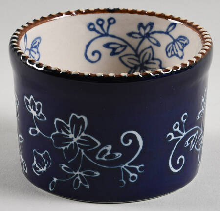 Floral Lace-Blue Ramekin