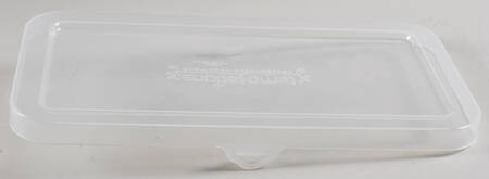 Floral Lace-Blue Plastic Lid for Loaf Pan