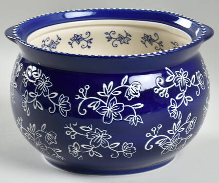 Floral Lace-Blue Tureen No Lid-It