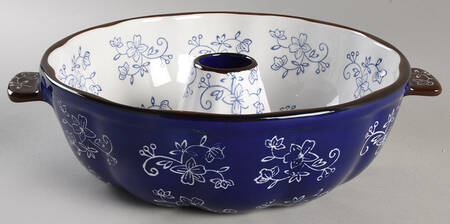 Floral Lace-Blue Bundt Pan
