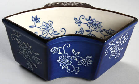 Floral Lace-Blue 18 Oz Ramekin No Lid for Baker & Ramekins Set (Chip & Dip)