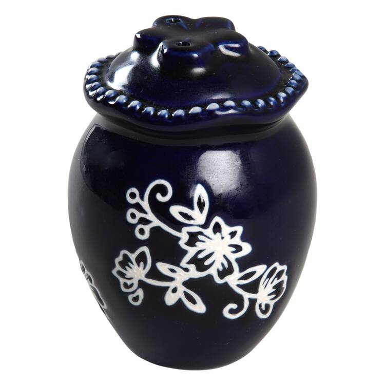 Floral Lace-Blue Salt Shaker
