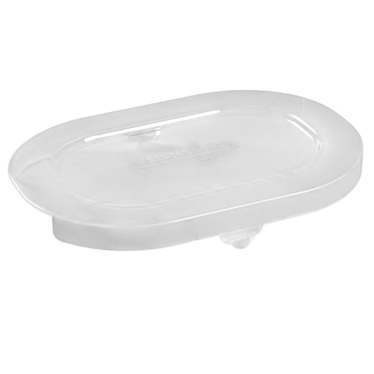 Floral Lace-Blue Plastic Lid for Oval Ramekin