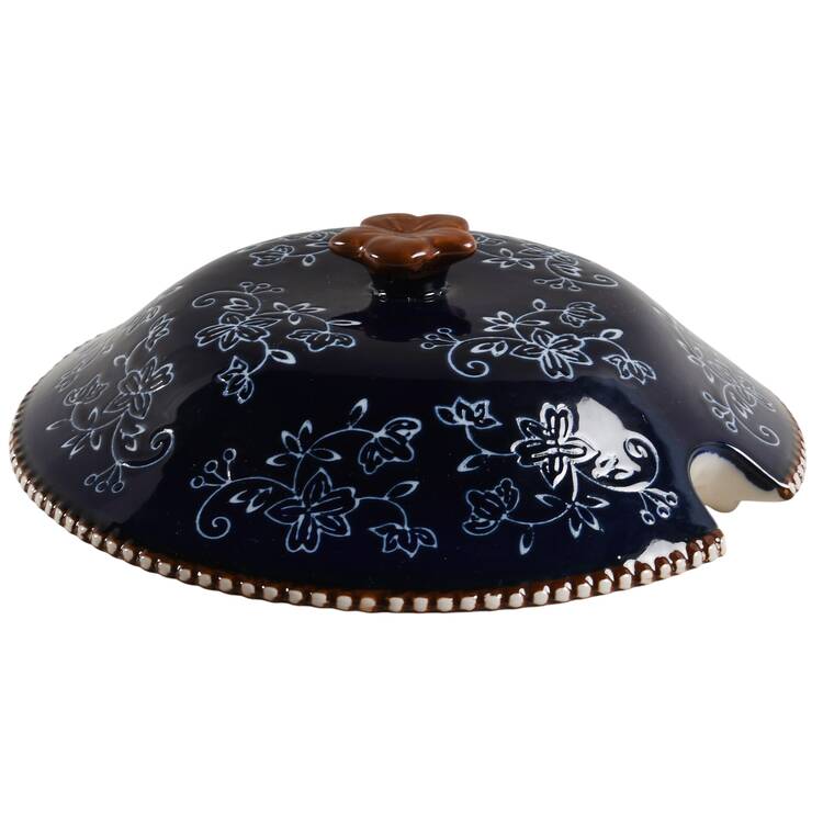 Floral Lace-Blue Lid for Tureen