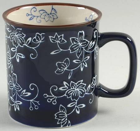 Floral Lace-Blue Mug