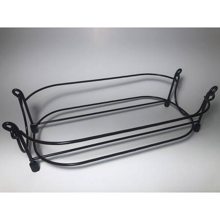 Floral Lace Cranberry Metal Stand for 11" Oval Baker