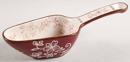 Floral Lace Cranberry 1/4 Cup Measuring Scoop