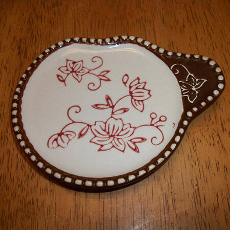 Floral Lace Cranberry Coaster