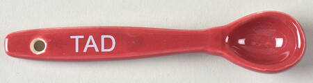 Floral Lace Cranberry "Tad" Small Measuring Spoon