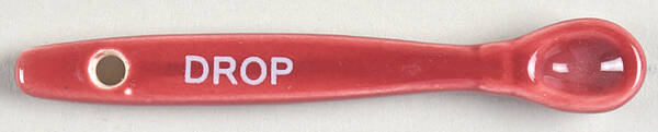 Floral Lace Cranberry "Drop" Small Measuring Spoon