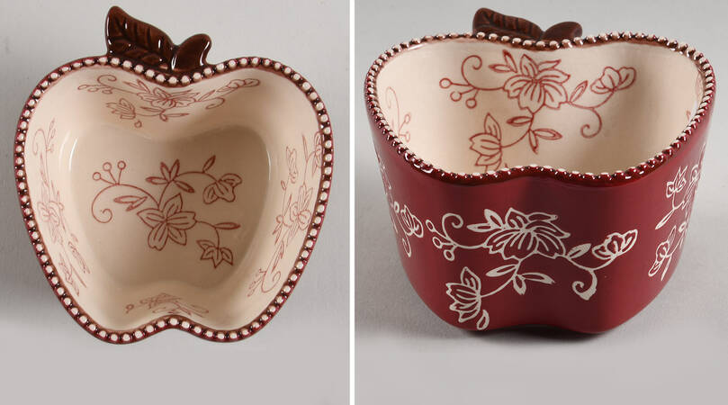 Floral Lace Cranberry Individual Baker by Temp-Tations