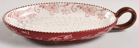 Floral Lace Cranberry Garlic Grater