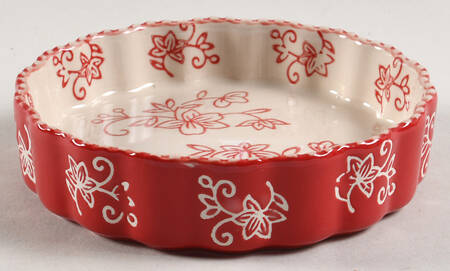 Floral Lace Cranberry Creme Brulee Ramekin by Temp-Tations