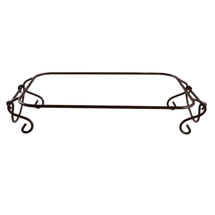Floral Lace Cranberry Metal Stand for Muffin Pan (Holds 6 Muffins)