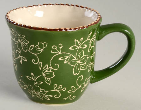 Floral Lace Green Mug
