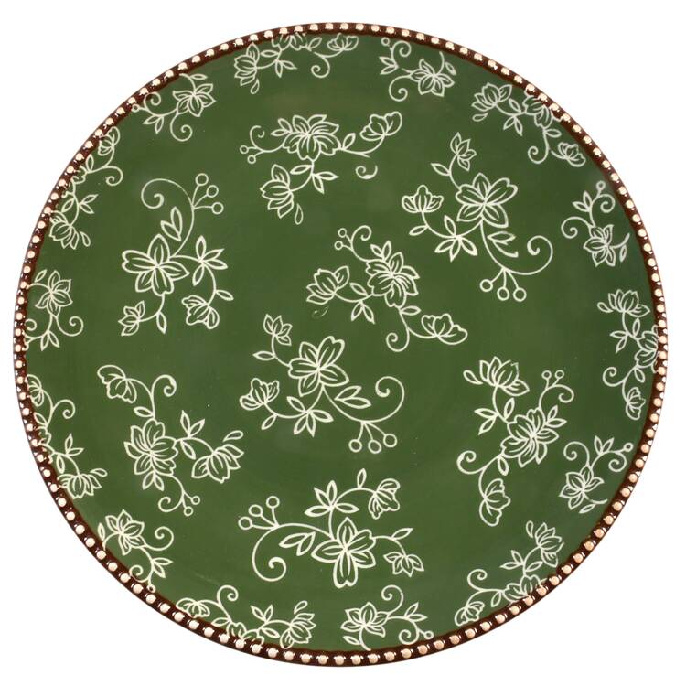 Floral Lace Green Dinner Plate