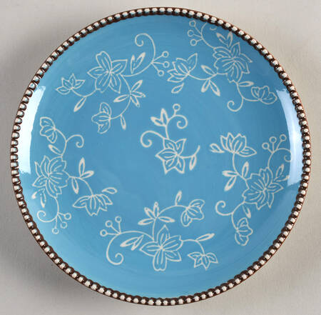 Floral Lace Light Blue Bread & Butter Plate