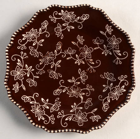 Floral Lace Chocolate Salad Plate