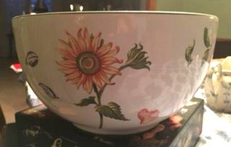 Tiffany Petals 11" Large Salad Serving Bowl