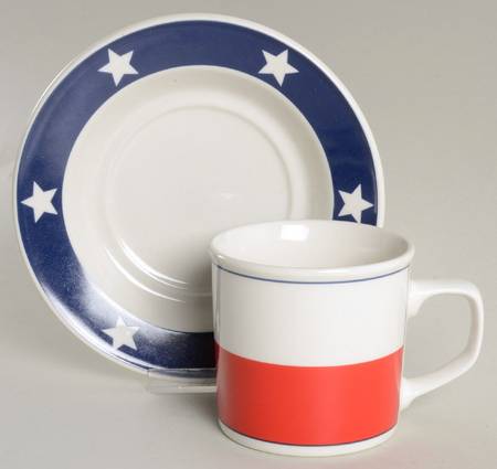 Lone Star Flat Cup & Saucer Set