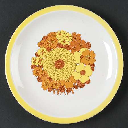 Zinnia Salad Plate