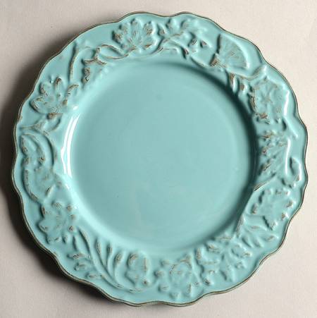 Charlotte Aqua Salad Plate