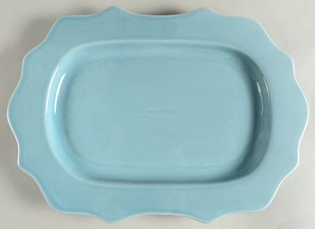 Wellsbridge Aqua 14" Oval Serving Platter