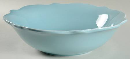 Wellsbridge Aqua 13" Large Salad Serving Bowl