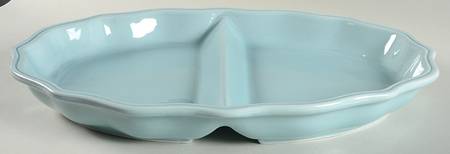 Wellsbridge Aqua Oval Divided Server by Threshold