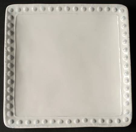 Barbury Cream Square Salad Plate