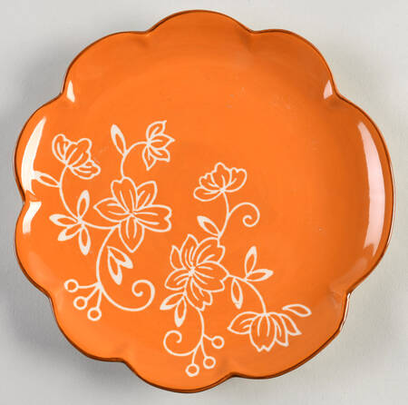 Floral Lace Spice Salad Plate