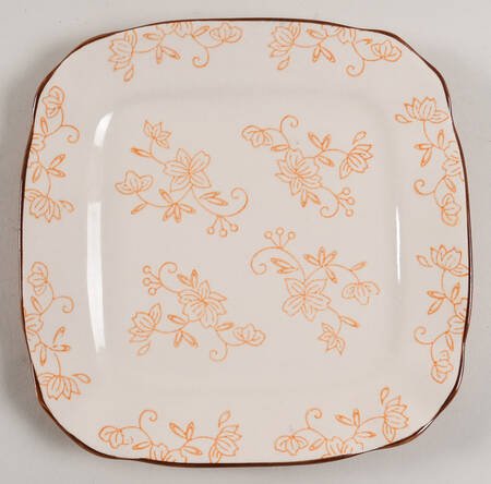 Floral Lace Spice Square Salad Plate
