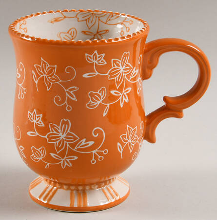 Floral Lace Spice Footed Mug by Temp-Tations