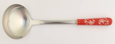 Floral Lace Red Ladle for Tureen & Lid-It