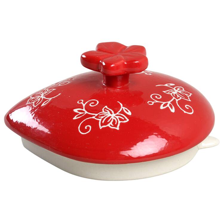 Floral Lace Red Lid for Pitcher