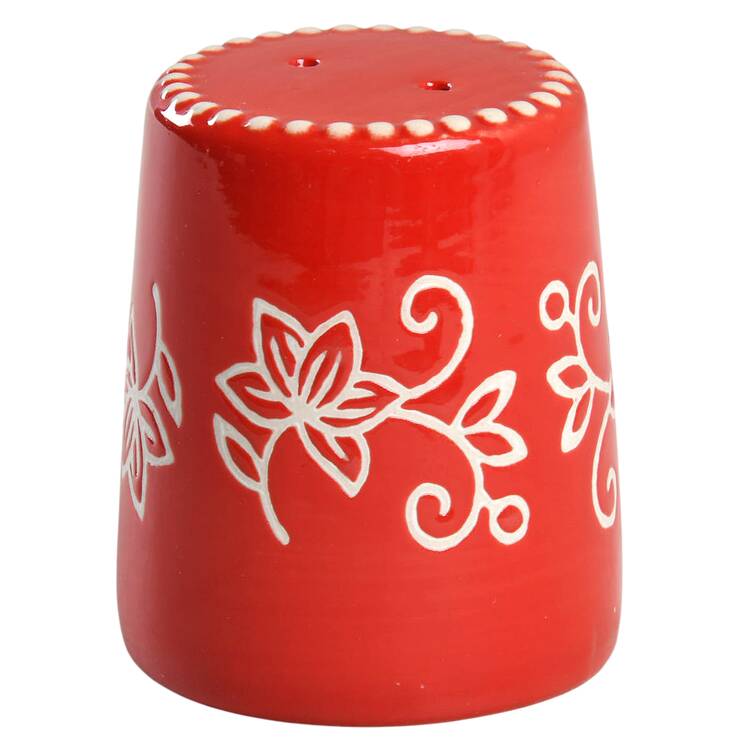 Floral Lace Red Salt Shaker (Centertaining Lazy Susan Set)