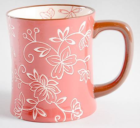 Floral Lace Red Mug