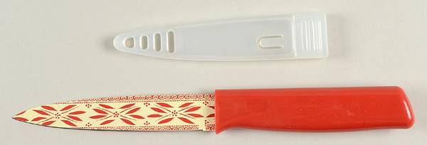 Old World Red Utility Knife Stainless Blade with Cover