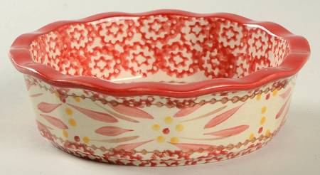 Old World Red 5" Pie Baking Plate