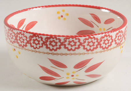 Old World Red Soup/Cereal Bowl