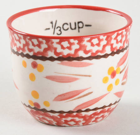Old World Red 1/3 Cup Measuring Cup