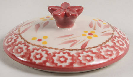 Old World Red Lid for Sugar Bowl
