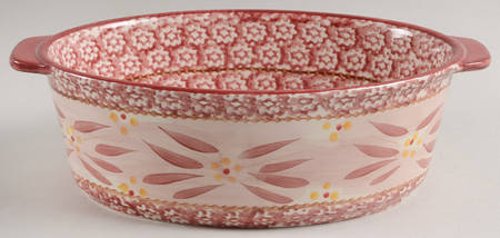 Old World Red 10" Oval Baker