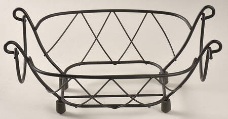 Old World Red Metal Stand for 1 Qt Square Bake & Serve Bowl