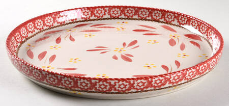 Old World Red Deep Dinner Plate