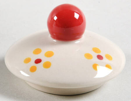 Old World Red Lid for Sugar Bowl