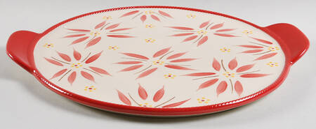 Old World Red Lid-It for 14" Round Tab Handled Baker