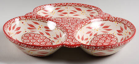 Old World Red Bottom Tray for 2 Tier Serving Tray