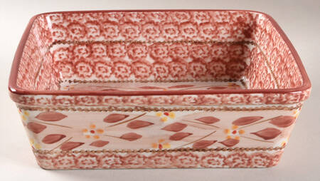 Old World Red 9" Square Baker